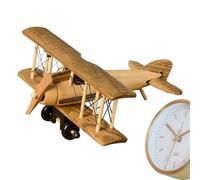 Modello di Aereo in Legno - Modello di Aereo Vintage, Modello di Aereo Vintage | Decorazione desktop artigianale portatile, modello di esposizione scientifica di simulazione, modello di aereo scritto