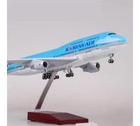 Modello di aereo in scala 1 150 per B747-400 Korean Air International modello con luci e ruote kit pressofuso 47 cm Playkit(With light)