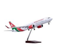 Modello di aereo in scala 1 85 737MAX B737 MAX per Kenya Airways con luci e ruote aeroplano in resina pressofusa giocattolo 47 cm Playkit(No light)