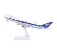 Modello Di Aereo In Scala B747 Della ANA All Nippon Airways Con Carrello Atterraggio E Supporto Espositivo, Decorazione Da Scrivania, Regalo Collezione For Appassionati Aviazione Vetrina