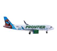 modello di aereo Modello Da Collezione For 534697 Frontier Airlines A320neo N308FR Modellino Di Aereo In Metallo Pressofuso In Scala 1:500