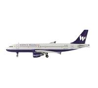 modello di aereo Modello Di Aereo Pressofuso In Scala 1:400 For Il Modello Finito Di Replica Originale Dell'aereo Western Air A320 Snap-Fit Modello
