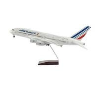 modello di aereo Scala 1/160 Per Modello Di Aereo Air France Airbus A380 Con Luci E Ruote Modello Statico Di Aereo In Resina Pressofusa 46 Cm(No light)