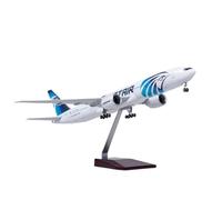 Modello di aereo volante Aereo Pressofuso Egypt Air Airlines Modello W Con Carrello Di Atterraggio Leggero E Ruote Scala 1/157 47CM aviazione aereo Modello