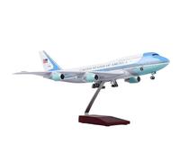 Modello di aereo volante Modello Di Aereo Giocattolo In Scala 1/150 B747 Air Force One Con Luce E Carrello Atterraggio A Ruote aviazione aereo Modello