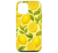 Modello di agrumi limonata estiva limone acquerello Custodia per iPhone 12/12 Pro