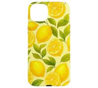 Modello di agrumi limonata estiva limone acquerello Custodia per iPhone 15 Plus