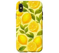 Modello di agrumi limonata estiva limone acquerello Custodia per iPhone X/XS