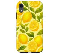 Modello di agrumi limonata estiva limone acquerello Custodia per iPhone XR