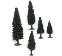 Modello di Albero Paesaggistico Mini per Scenari, 15 Pezzi | Decorazione Mini Paesaggistica, Ferro e Plastico, Verde, per Tracciati Ferroviari e Diorami