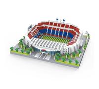 Modello di Architettura da Assemblare con Blocchi in Miniatura. Stadio di Calcio a Barcellona, Spagna.