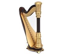 Modello di arpa in miniatura in legno 16 cm, aspetto realistico, superficie lucida, articolo perfetto for bambini o amici musicisti, decorazione della scrivania