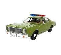 Modello di auto della polizia in lega statica Plymouth Fury pressofuso in scala 1:24 collezione hobby per adulti Decorazione da scrivania