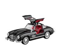 Modello di Auto Finito 1:32 for Mercedes-Benz 300SL Retro Vintage Car Collection Ornamenti Modello di Auto Statica di Lusso Veicoli Motore(Black)
