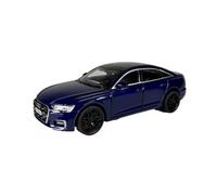 Modello di auto in lega blu Audi A6L in scala 1:24, ornamento statico, simulazione da collezione Giocattoli Metal Vehicles non RC