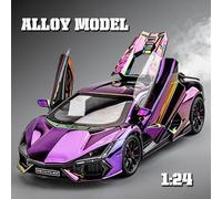 Modello di auto in lega, decorazioni uniche per la console centrale dell'auto, assorbimento degli urti a quattro ruote, sollevamento dell'ala della coda, regalo da uomo