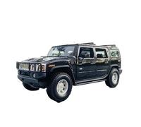 Modello di auto in miniatura replica 1:18 per Hummer H1 in lega di zinco pressofuso modello di auto adatto per collezione ed esposizione in scala pressofuso (nero)