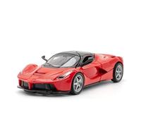 Modello di auto pressofusa in scala 1:32 per Ferrari per LaFerrari con funzione rimbalzo sonoro e luminoso (batterie non incluse)(Red)