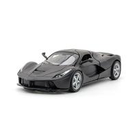 Modello di auto pressofusa in scala 1:32 per Ferrari per LaFerrari con funzione rimbalzo sonoro e luminoso (batterie non incluse)(Black)