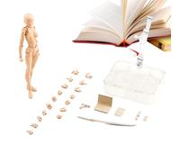 Modello di bambola regolabile - Set di personaggi articolati | Posiable Painting Requable Movable Giunti ideali per fotografia di riferimento, desktop, display malmale pratica uso