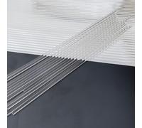 Modello di barra rotonda trasparente, 50 pezzi di bastoncini di lecca-lecca in acrilico, aste rotonde in acrilico di vari colori, bastoncini for decorazioni di dolciumi, bastoncini for cake pop da 4-8