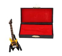 Modello di Bass Miniatura da 3,9 Pollice Chitarra Basso Strumento Musica Bambola con Stand e Case, Fabbricazione Squisita Alta Qualità Ideale per gli amanti della musica Eccellente Educativo