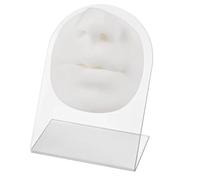 Modello di bocca umana in silicone - Labbra artificiali realistiche for l'insegnamento dell'agopuntura e la pratica dei tatuaggi(White)