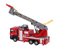 Modello di Camion dei Pompieri in Lega in Scala 1:50 con Suoni e Luci per Bambini 3+ Rosso Educativo