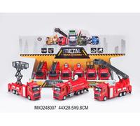 Modello di camion dei pompieri in metallo 1:32