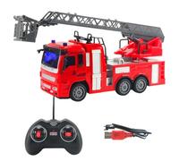 Modello di camion dei pompieri per bambini - Mini set di veicoli di emergenza, macchinine funzionali | Camion da costruzione realistici per l'azione di camminata per i più piccoli, giochi educativi a