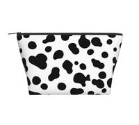 Modello di cane dalmata o struttura della pelle di mucca, Borsa da toilette Borsa per trucco Borsa per cosmetici Borsa da toilette da viaggio portatile