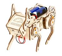 Modello di cane robot giocattolo in legno interattivo per cani robot per costruire la tua macchina a 4 gambe con robot quadrupede robot robot vocale