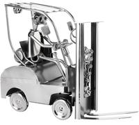 Brubaker Figura a Vite del Carrello Elevatore - Figura di Ferro dell'Autista del Carrello Elevatore Uomo di Metallo - Figura di Metallo Regalo Fatto a Mano