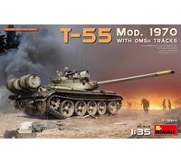 Modello Di Carro Armato T-55 Mod. 1970 Con Cingoli Omsh |MINIART|37064| 1:35