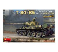 Modello Di Carro T-34/85 Prodotto Ceco Tipo Precoce. Kit Interno Miniart 37069