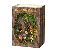 Modello di casa delle bambole - Kit casa delle bambole in miniatura di legno, decorazione della casa delle bambole | Design realistico della casa delle bambole, decorazione artigianale per la casa