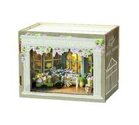 Modello di casa delle bambole - Kit casa in miniatura fai da te, Set casa delle bambole artigianale in legno | Decorazione della casa realistica, Modello di casa da collezione, casa.