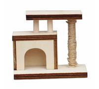 Modello di casa sull'albero dei gatti 1:12 per accessori per stazioni