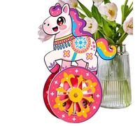 Modello di Cavallo, Giocattolo Modello a Base Auto Dondolante, Kit Puzzle Cavallo In Legno, per Gioco Interattivo Passatempo Uomini Adolescenti Bambini Casa Compleanno Regalo