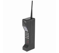 Modello di cellulare retrò in mattoni, accessorio in stile vintage per feste a tema e decorazioni per la casa (Black)