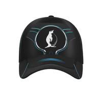 Modello di Cerchio Luminoso Blu Pinguino Uomo Donna Cappello da Baseball Leggera Tappo Sportivo Casual Snapback-Cappello per Viaggi Che Corre Caccia