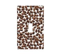 Modello di chicchi di caffè Copertura interruttore della luce decorativo singolo Toggle 1 Gang Piastra da parete per cucina fattoria camera da letto bagno Art Decor