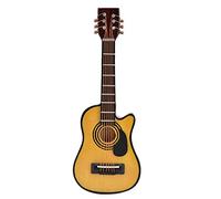 Modello di chitarra in legno in miniatura Display per strumenti musicali per casa delle bambole in scala 1/12 con supporto per supporto e accessori per casa delle bambole Piccoli (Ballata)