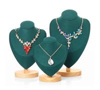Modello di collana gioielli 1 pezzo Per Esposizione di Bracciali e Anelli | Busto Mostra Espositore Pendenti Portamanichino Organizzatore