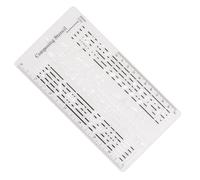 Modello di composizione dello scrittore di canzoni Stencil Personale Disegno Righello Compositore Numero Simboli Notazione Manoscritto Strumento Durevole Composizione Musica Accessori