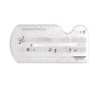 Modello di composizione musicale - Righello per disegno del personale | Simboli del personale Accessori per stencil Strumenti per disegno righello per composizione Scrittura di canzoni Creatività