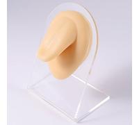 Modello di corpo in silicone for pratica di piercing del tatuaggio - 5 pezzi di display for parte del corpo umano, orecchio, naso, labbra, ombelico, lingua, strumento di allenamento(Skin Tongue)