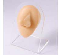 Modello di corpo in silicone for pratica di piercing del tatuaggio - 5 pezzi di display for parte del corpo umano, orecchio, naso, labbra, ombelico, lingua, strumento di allenamento(Skin Nose)