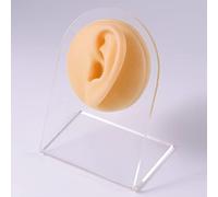 Modello di corpo in silicone for pratica di piercing del tatuaggio - 5 pezzi di display for parte del corpo umano, orecchio, naso, labbra, ombelico, lingua, strumento di allenamento(Skin Left Ear)