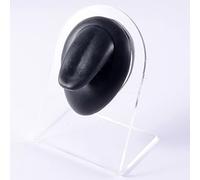 Modello di corpo in silicone for pratica di piercing del tatuaggio - 5 pezzi di display for parte del corpo umano, orecchio, naso, labbra, ombelico, lingua, strumento di allenamento(Black Tongue)